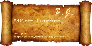 Péter Jukundusz névjegykártya